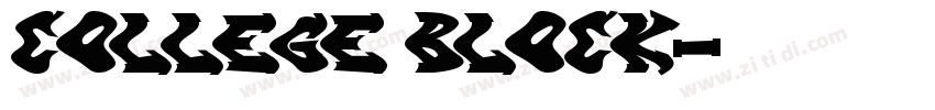 College Block字体转换